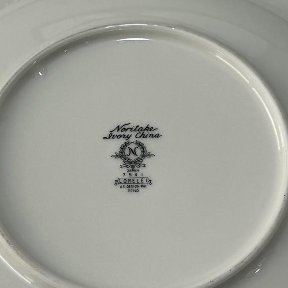 Vintage Noritake China Lorelei 8 1/4in Salad Plates x3 - Picture 6 of 6